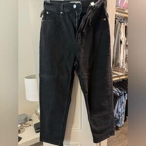 Everlane organic cotton black jeans